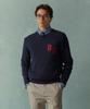 BROOKS BROTHERS [Heritage] Lettering Pullover Sweater (Navy) (Bbwrmhg151)