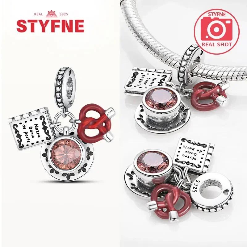 Coppermoe Paw Coffee Cup Beads Pendant Fit Charmscopper Original Bracelet For Women Fine Jewelry Diy Gifts