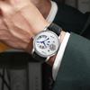 Classic Minimalist Men's Watch Gift Set Luxury Business Men's Versatile Quartz Watch Round Large dial Quartz Watch Gift