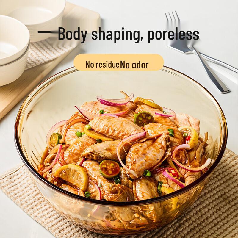 GLASSLOCK 5.2L Crystal Glass Mixing Bowl