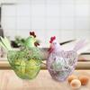 Stable Hen Shape Egg Baskets Farmhouse Style Egg Holder Easter Eggs Storage Containers  Countertop