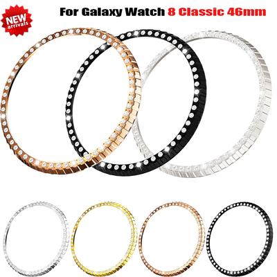 Diamond Bezel Cover for Samsung Galaxy Watch 8 Classic Smartwatch Bumper Ring Case Decorate Galaxy Watch8 Classic 46mm Accessory