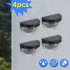 NuFeng Solar Semi-Circular Garden Wall Lights (4-Pack)