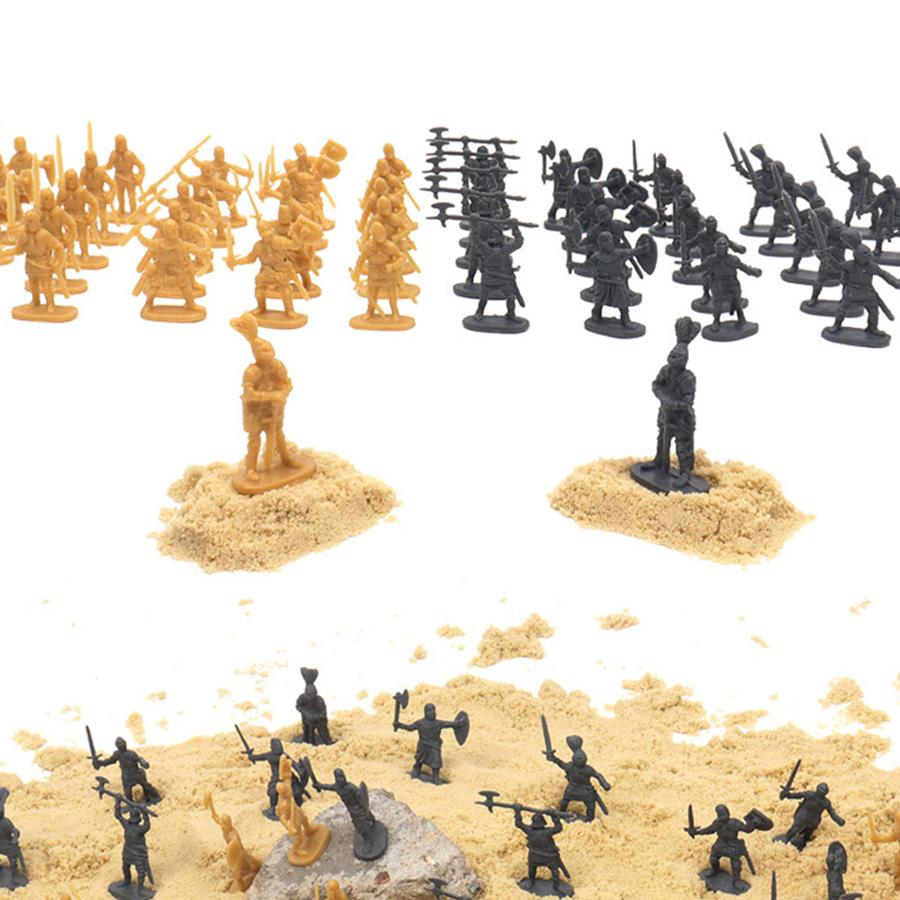 25/100pcs Mini Medieval Soldier Model for Military Game Simulation War History Lovers Collection Party Supplies XJM