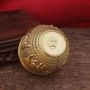 1Pcs Brass Fu Bowl Desktop Lucky Decor Hand Carved Brass Drinking Cup Treasure Bowl Metal Artifact Gifts
