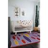 Tapis salon imprimé d'ovales multicolore 133x190
