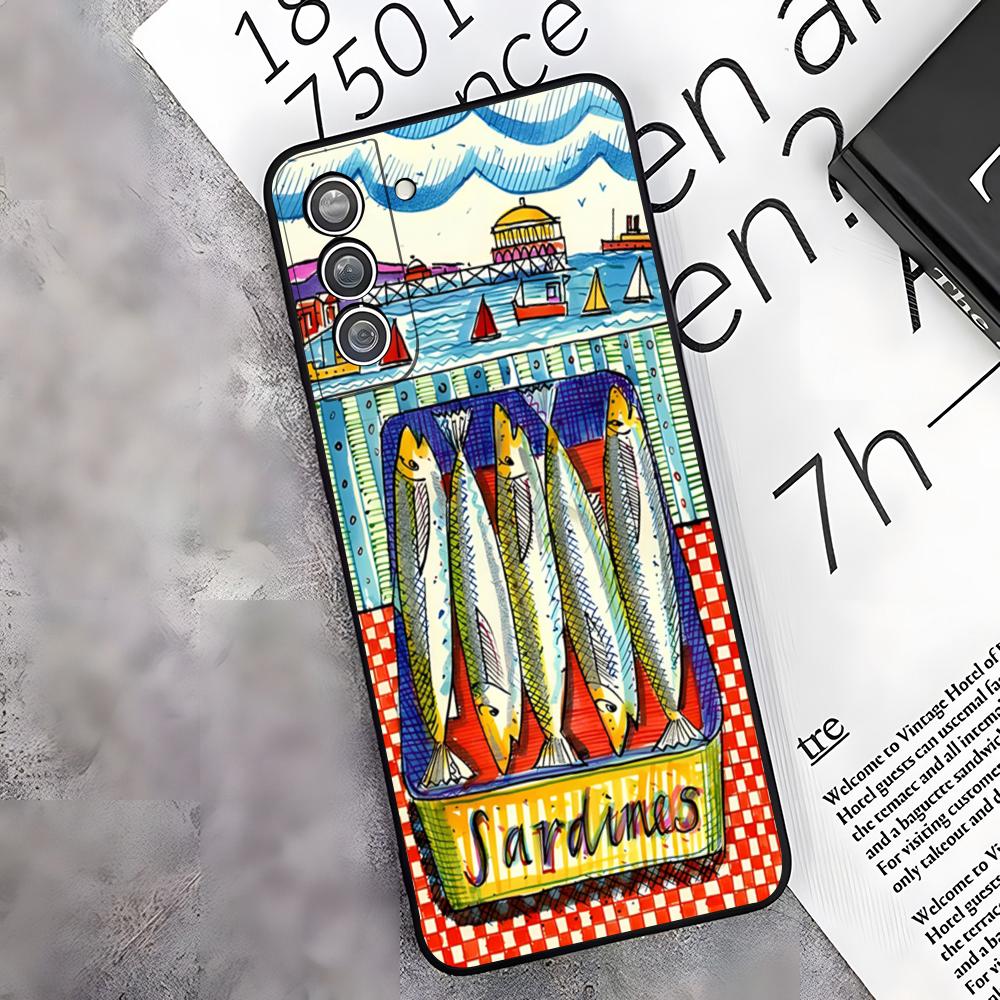 Fish Funny Sardines Phone Case For Samsung S26 S25 Edge S24 S23 S22 S21 S20 Ultra Plus Fe Galaxy A54 A53 A34 A25 A16 Cover