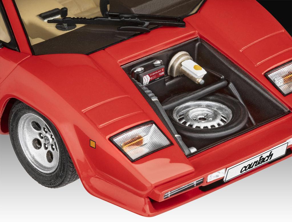 Revell Lamborghini Countach LP500S Plastic Model Kit 07730 1/24 (Automobile)