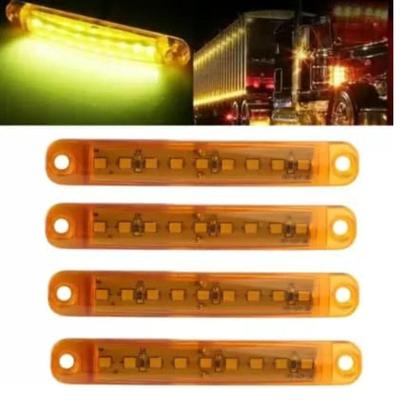 LED-Begrenzungsleuchte Bernstein 24V für Sattelzuganhänger – Seitenmarkierungsleuchte für LKW Bus Van Wohnwagen Boot (4 STÜCK)