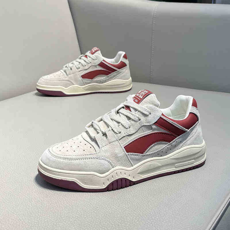 New Retro Platform Casual Board Shoes Men's Youth Low-top Sports Men's Shoes Lace-up Students Four-season Breathable Trendy Shoes