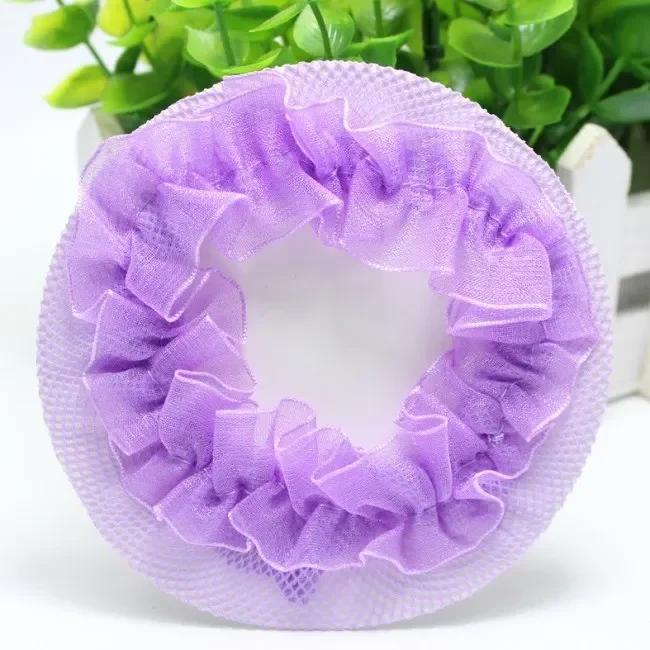 Schöne Duttabdeckung Snood Damen Haarnetz Ballett Tanz Eislaufen Häkeln Fanchon Strass Styling Kopfschmuck Zubehör
