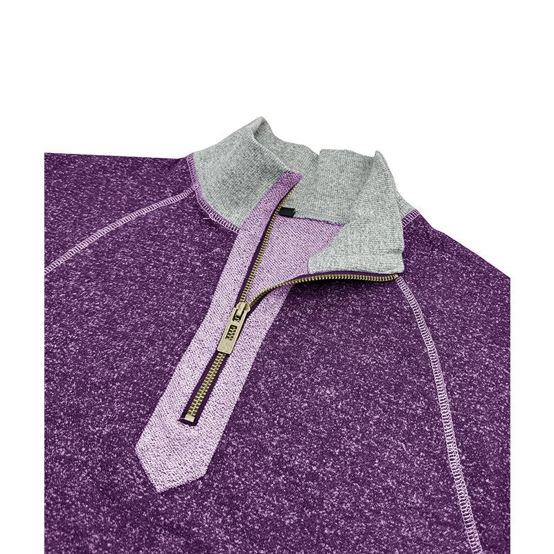 Men Slim Fit Long Sleeve Henley Zip Up Pullover Casual Daily Sweatshirt