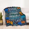 Love You Dad Blanket Blanket Comfortable Great for Bed Livingroom Sofa for All Seasons Warmthful Decor Unique Gift for Family and Friends Camping