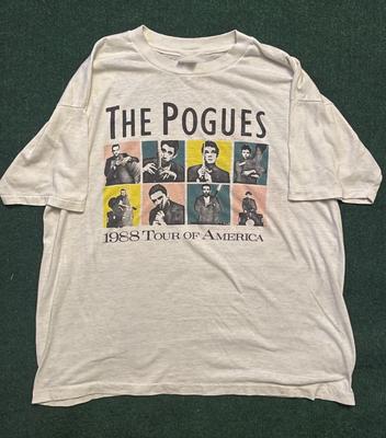 Maglietta Unisex The Pogues Tour Of American a Lato Singolo Concerti Tutte le Taglie B167 T-Shirt Unisex