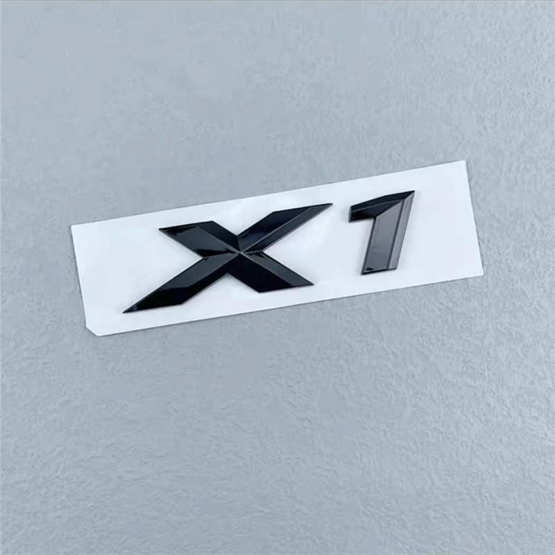 3D ABS Black Chrome Car Letters Rear Trunk Emblem Badge X1 X2 X3 X4 X5 X6 X7 Logo For BMW E70 E53 F15 G05 Decals Sticker Styling