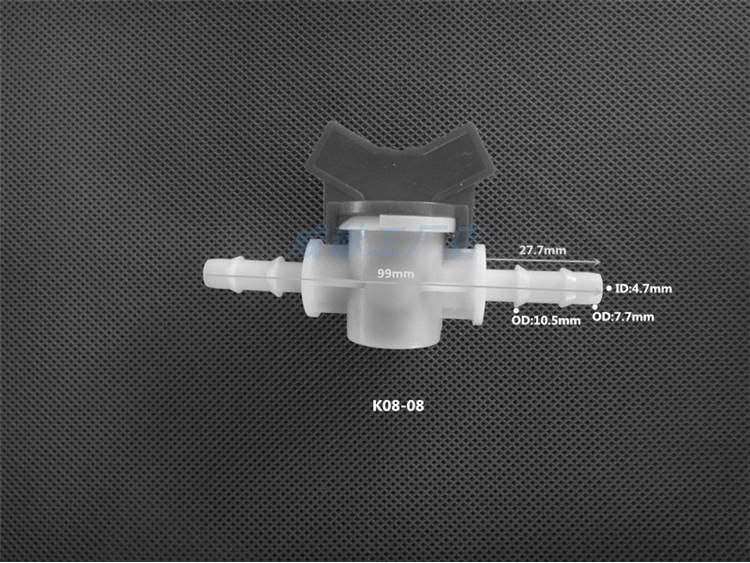 Plastic Quick-Connect Hose Ball Valve with Reducer and Flow Control