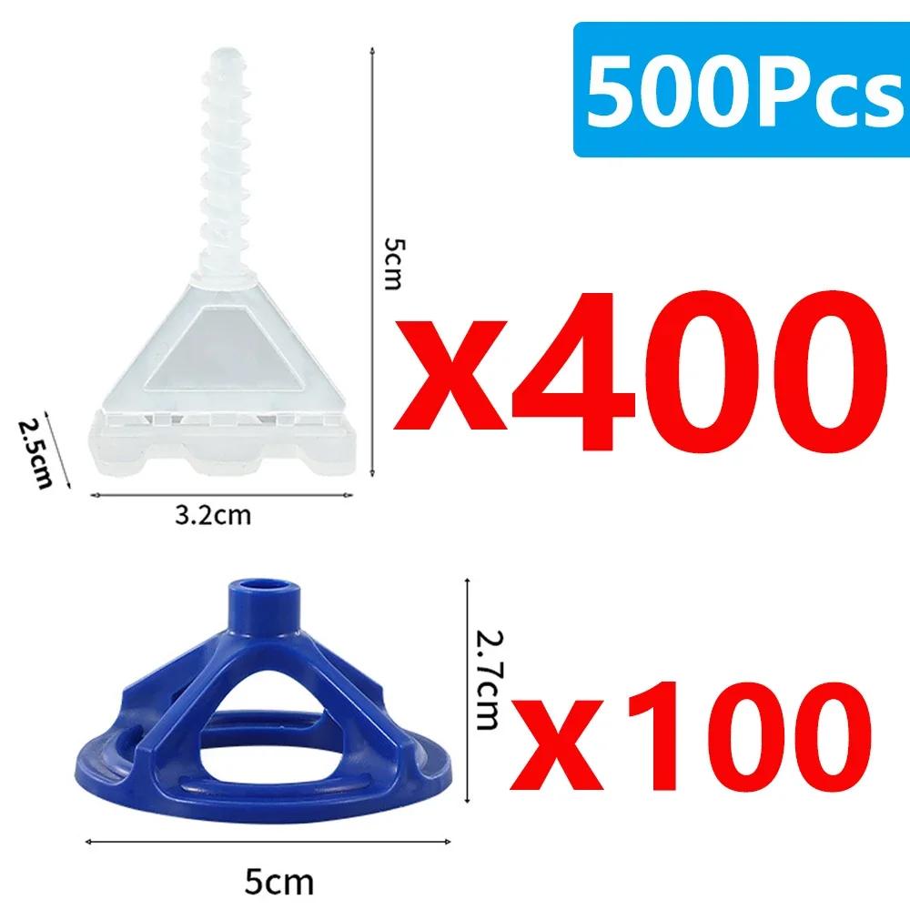 50-800Pcs Spiral Ceramic Tile Leveling System Clips Spacers Straps Wadge for Tile Laying Wall Floor Fixing Construction Tools