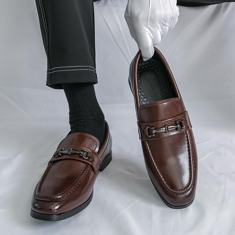 Classic Casual Business Shoes Men Wedding Leather Loafers Male Trend Men's Dress Shoes Party Office Social Leather Shoes For Men