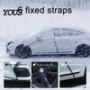 Waterproof Ice Guard for SUVs Car Windshield Snow Cover with Hood Extension, Aluminum Film Half Universal Fit Sun Shade Cover, Winter Frost SUV Sedan