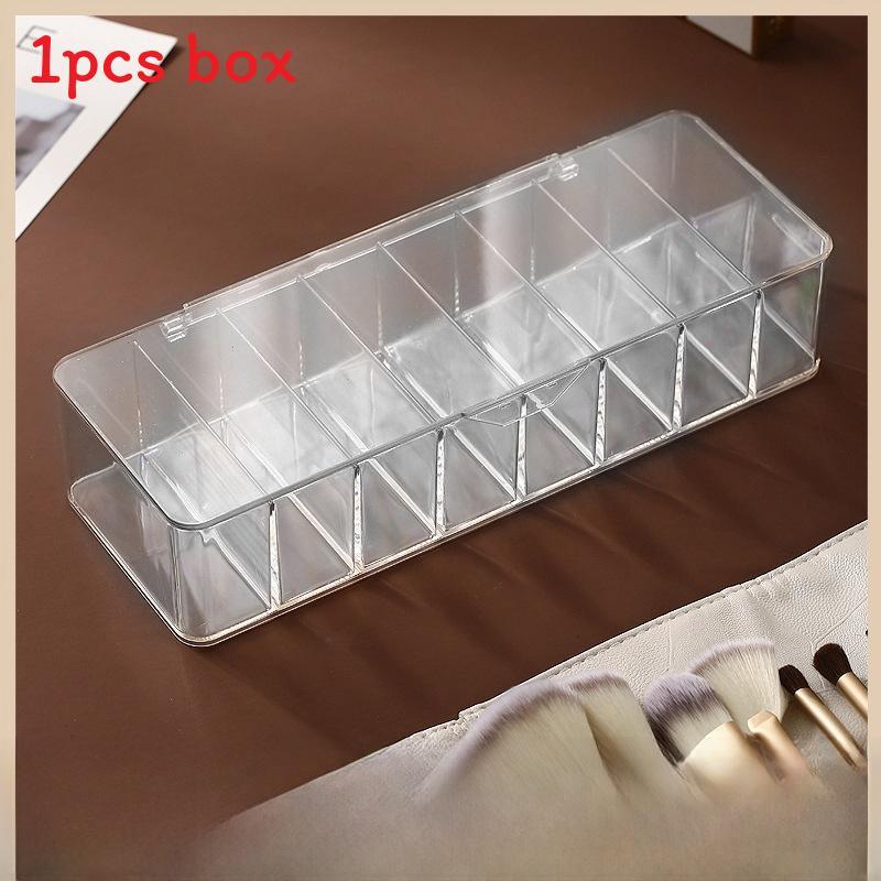 Clear Ps Contact Lens Organizer With Divided Compartments For Home Storage