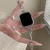 Bracelet Strap for Apple Watch Series 10 Ultra 9 8 7 SE 6 5 4 3 2 1 46mm 49mm 45mm 44mm 42mm Love Heart Rhinestone Metal Watch Band