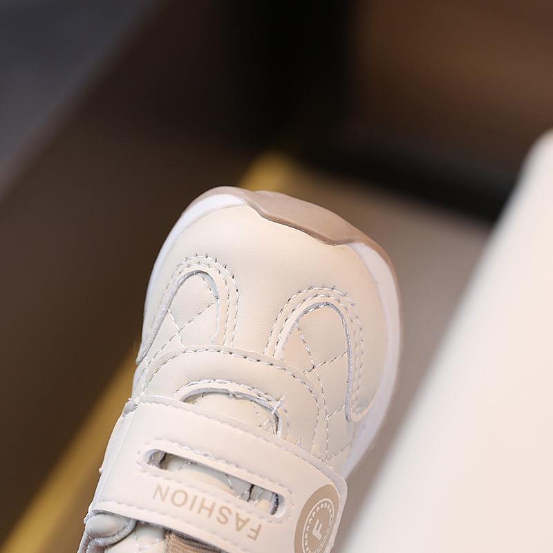 Unisex Baby Soft-Soled Walking Shoes, Spring/Autumn Single Shoes, Infant White Sneakers 0-1-2 Years Old, Agility Shoes.