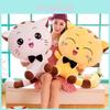 Adorable Cat Stuffed Animal Pillow With Pp Cotton Filling For Kids Room