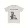 The Smiths Never Had No One Ever Camiseta Vintage de Banda Masculina - Letras de Morrissey e Estampa do Logo Icônico, 100% Algodão, Corte Relaxado, Manga Curta, Branca com