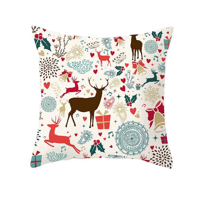 Cartoon Printed Christmas Pillow Cases New Sofa Pillow Cases Home Home Decoration