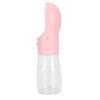 Dog Water Bottle Leakage Proof Dishwasher Safe Portable Pet Drinking Bottle for Cat Puppy Rabbit 380ml Pink S