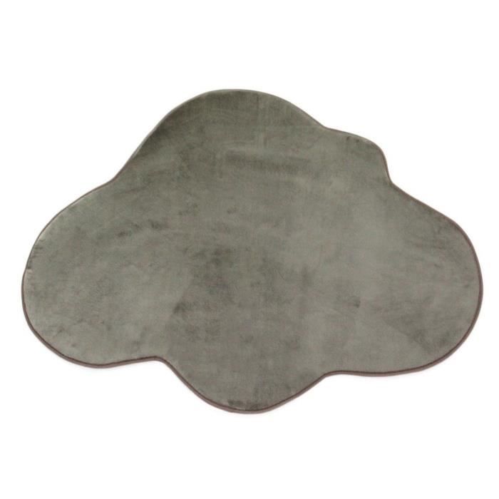 FLANNEL - Extra soft velvet effect rug 70 x 90 cm Taupe