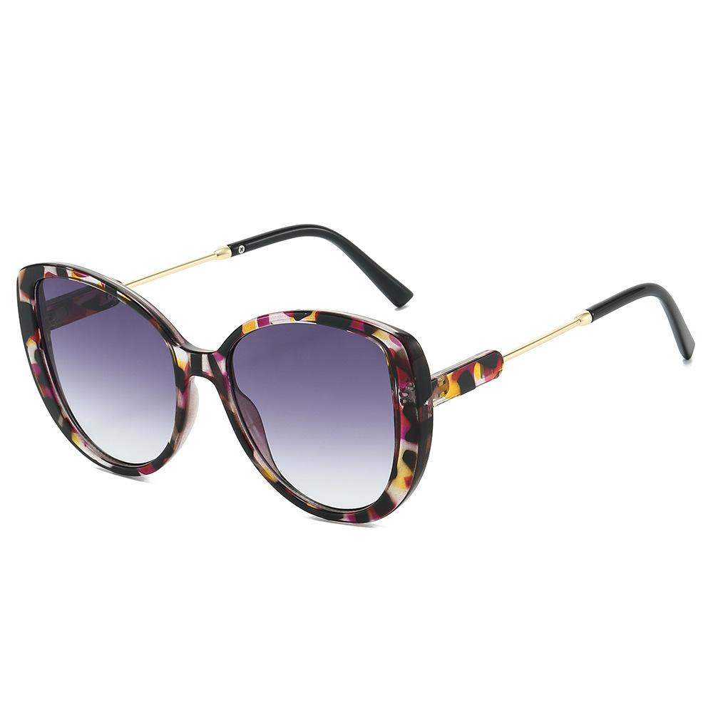 Korean Version Personality Large Frame CatEye Sunglasses Outdoor UV400 Luxury Sunglasses Women Fashion Travel Decoration Eyewear