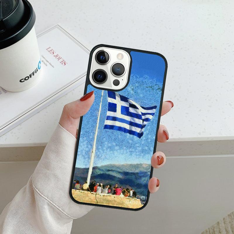 Greece Greek Flag Phone Case For iPhone 17 Air 16 pro max 15 14 plus 12 13 Shell Cover coque