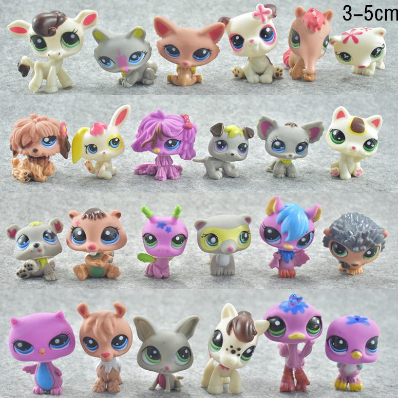 Ensemble de Figurines d'Animaux Miniature Littlest - 24 Ornements d'Animaux de Compagnie
