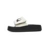 Augustine platform slippers women's wear 2025 new summer small beach with skirt stepping on shit sandals