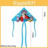 Premium Polyester Material Modern Mechanical Triangle Kite For Kids With Rainbow Tail