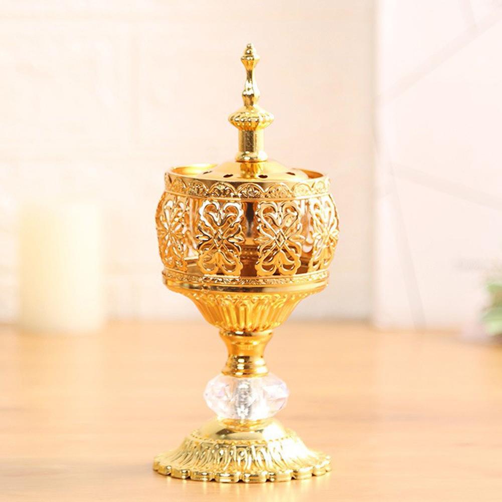Exquisite Arabian Bakhoor Incense Burner Exquisite Incense Burner Hotel Lid Meditation Room Metal Package Content