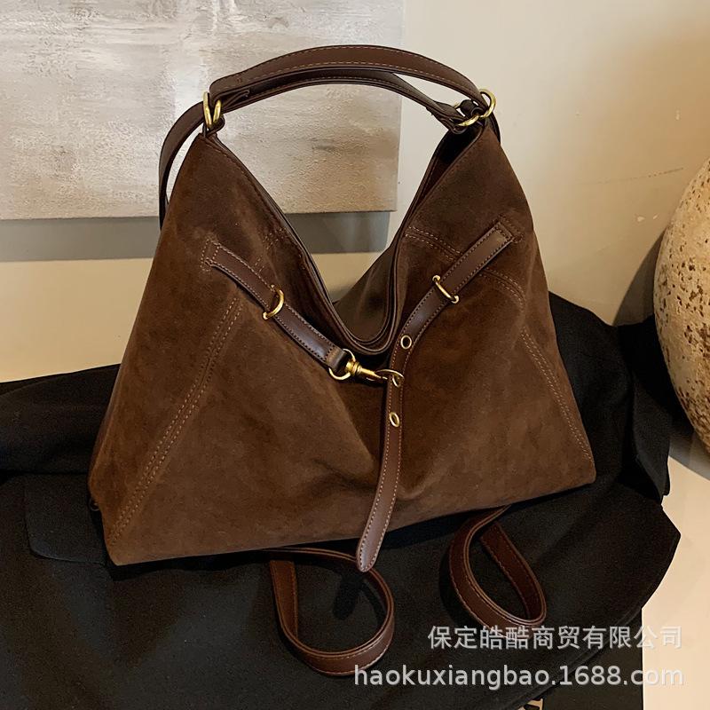 Retro trend versatile tote bag women's autumn and winter new commuting large-capacity backpack 2025 casual women's bag