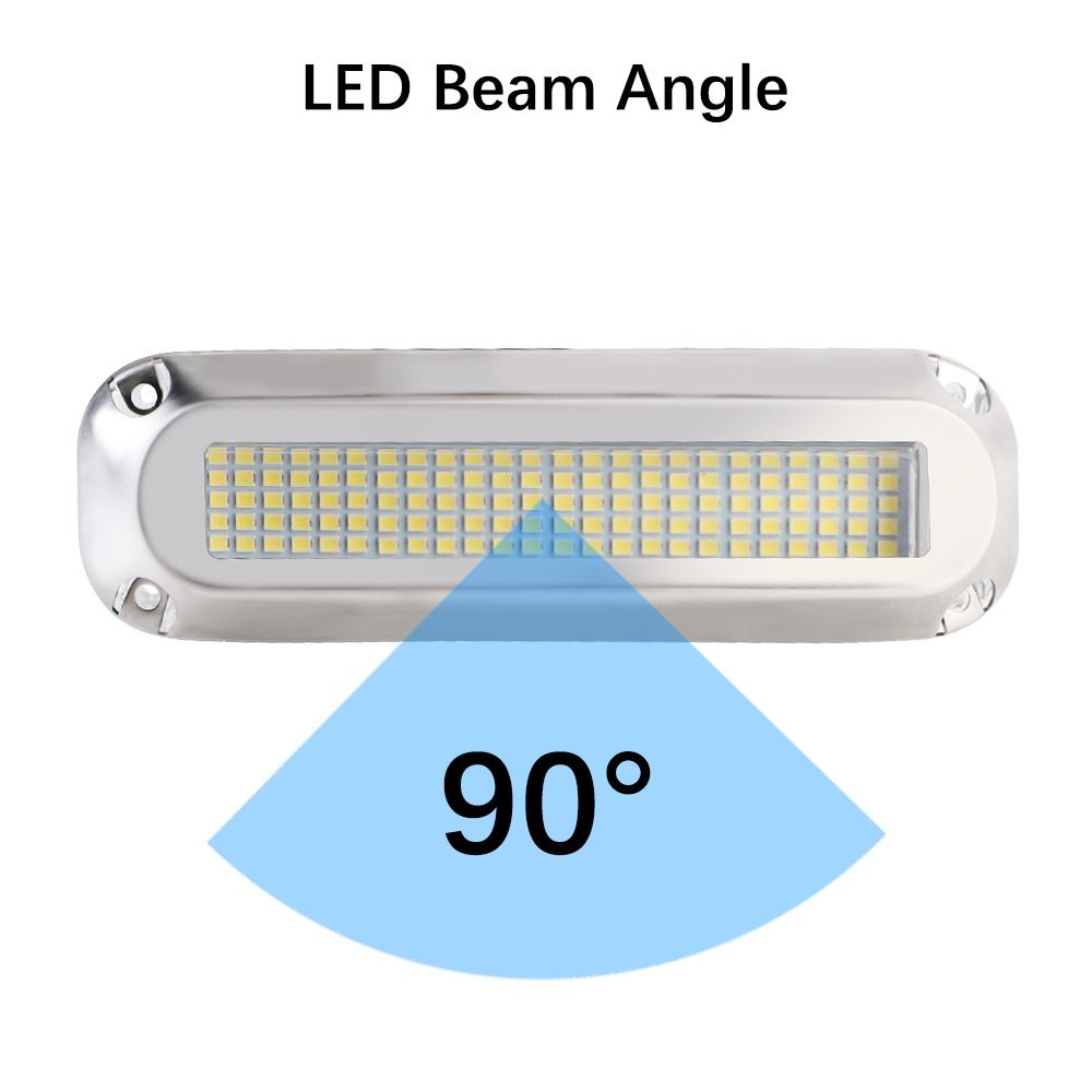 120 LED 60W Underwater Pontoon Transom Lamp Underwater Illumination 10V-30V For Marine Ship Yacht Boat Transom Light