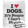 Ephemera I Heart Dogs Seidige Superweiche Decke