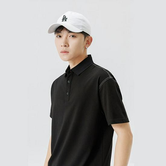 Men's Summer Tie-Dye Short-Sleeve Polo Shirt - Breathable, Casual, Korean Style Lapel T-shirt