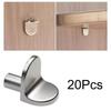 20Pcs Shelf Support Pegs L-Shaped Wardrobe Shelf Fixed Brackets Bookcase Wooden Glass Layer Board Furniture Bracket Holder