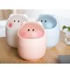 Mini Plastic Flip Top Desk Trash Can Office Home Simple Waste Bin Storage Container for Tissues