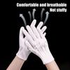 White Formal Gloves Uniform Costume Tuxedo Guard Gloves for Men Women Coin Jewelry Inspection Gloves for Server