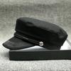 Hat Sky Versatile Cap Lace Octagonal Hat Woolen Beret Flat Top Hat Female Tide