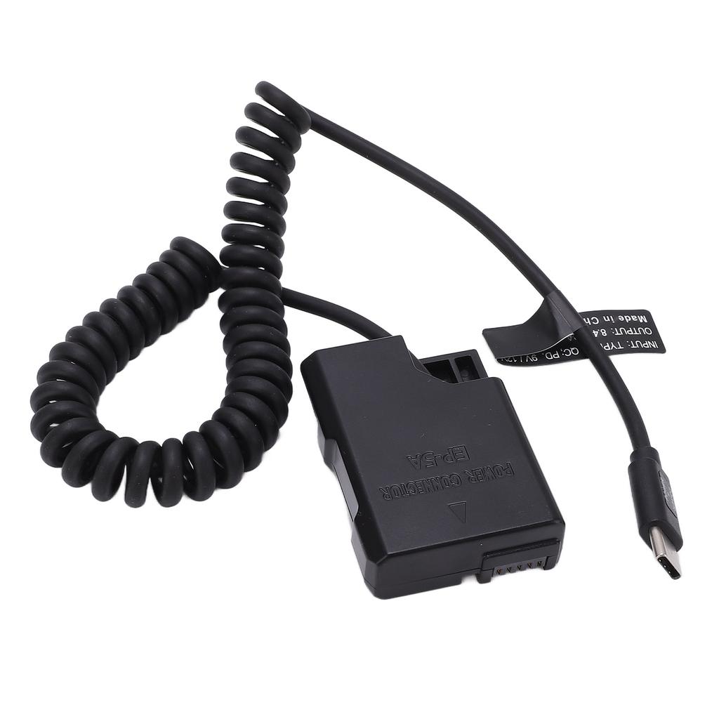 Type C Power Adapter DC Coupler ENEL14 Full Decoding Dummy Battery for Nikon D5600 D5500