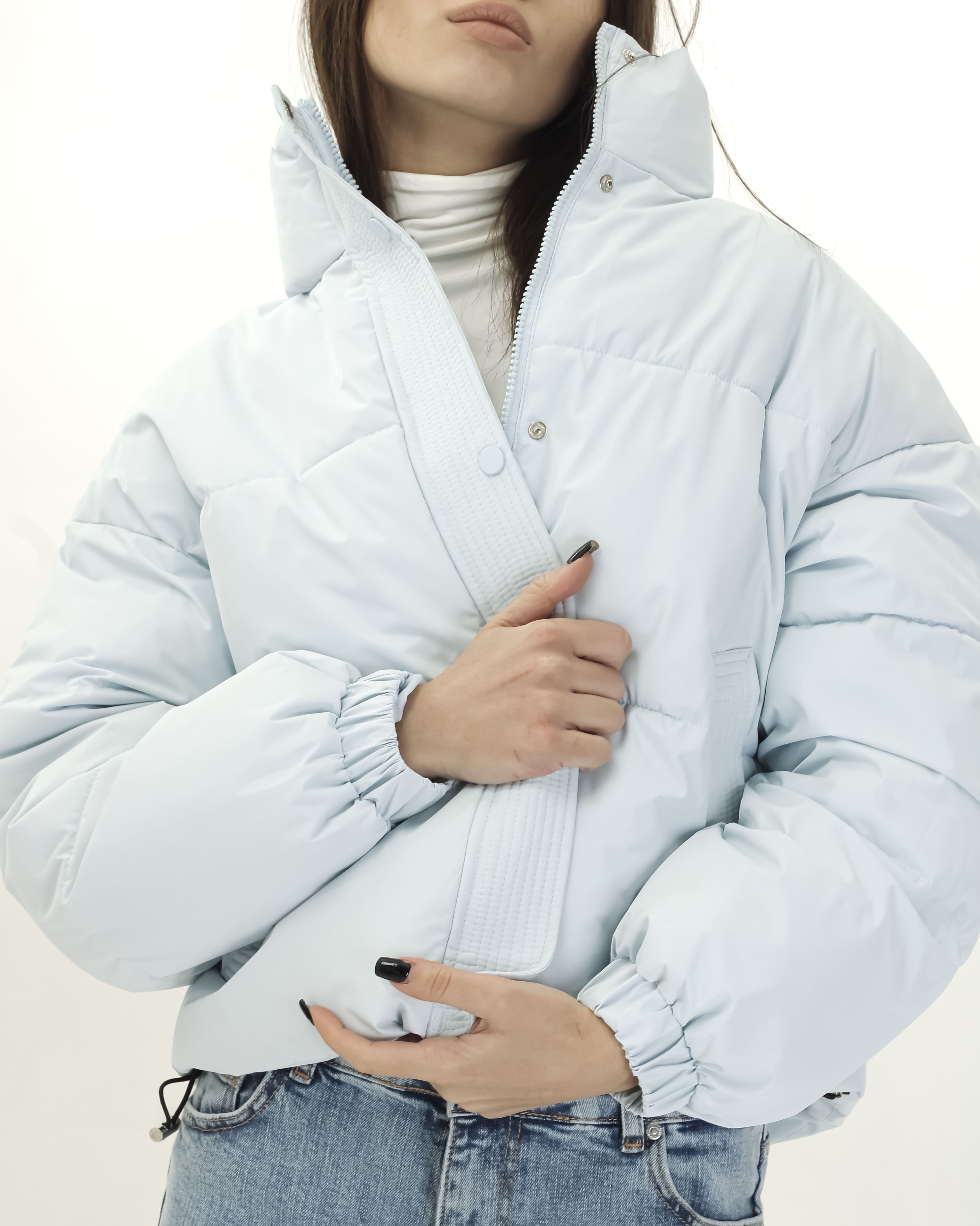 Куртка бомбер HAIZIYUAN 9087 M голубая