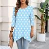 Women's Fashion Casual 3/4 Sleeve Pullover Top for Everyday Wear