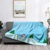 Home Decoration Plush Throw Sofa Blanket Bedspread Bed Fluffy Soft Blankets Decor Plaid Modern Halloween Merry Christmas Winter