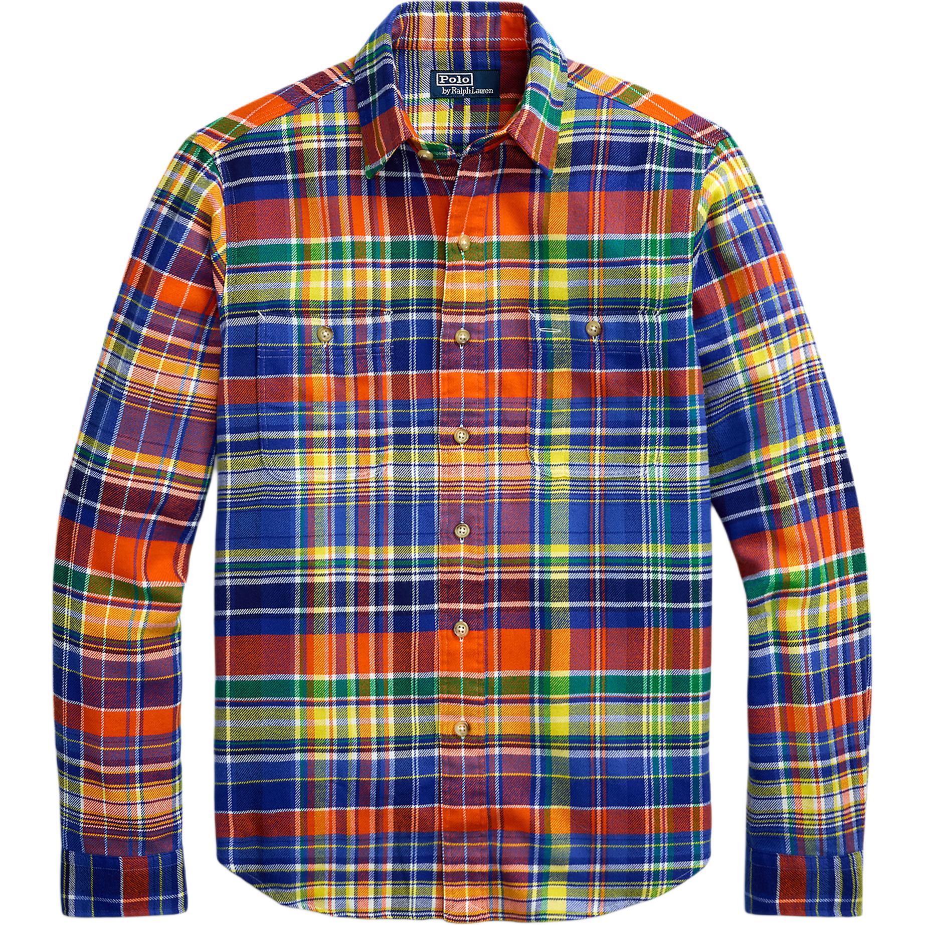 

Polo Ralph Lauren FW24 Клетчатая рубашка с длинным рукавом на пуговицах Мужские рубашки Разноцветный MNPOWOV16823745-800 L